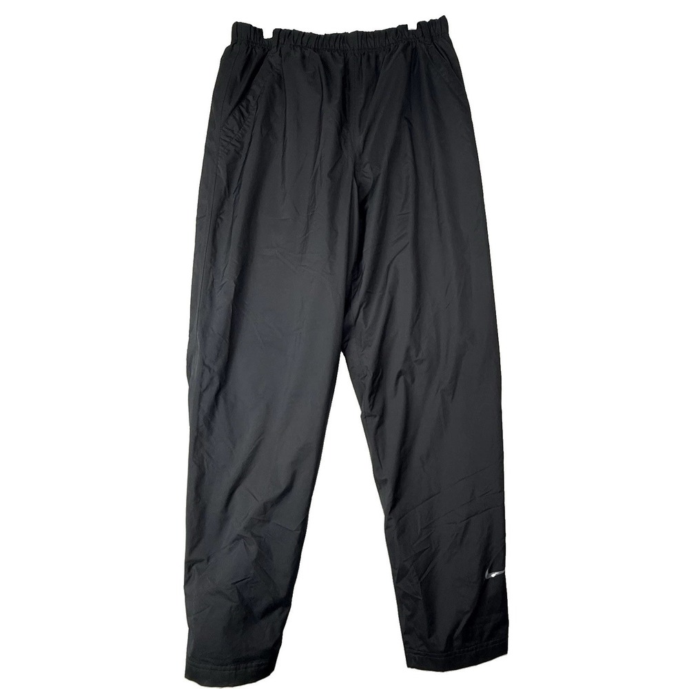 Nike Pants Mens Large Black Storm-FIT Lined Elastic Waist Rain Waterproof